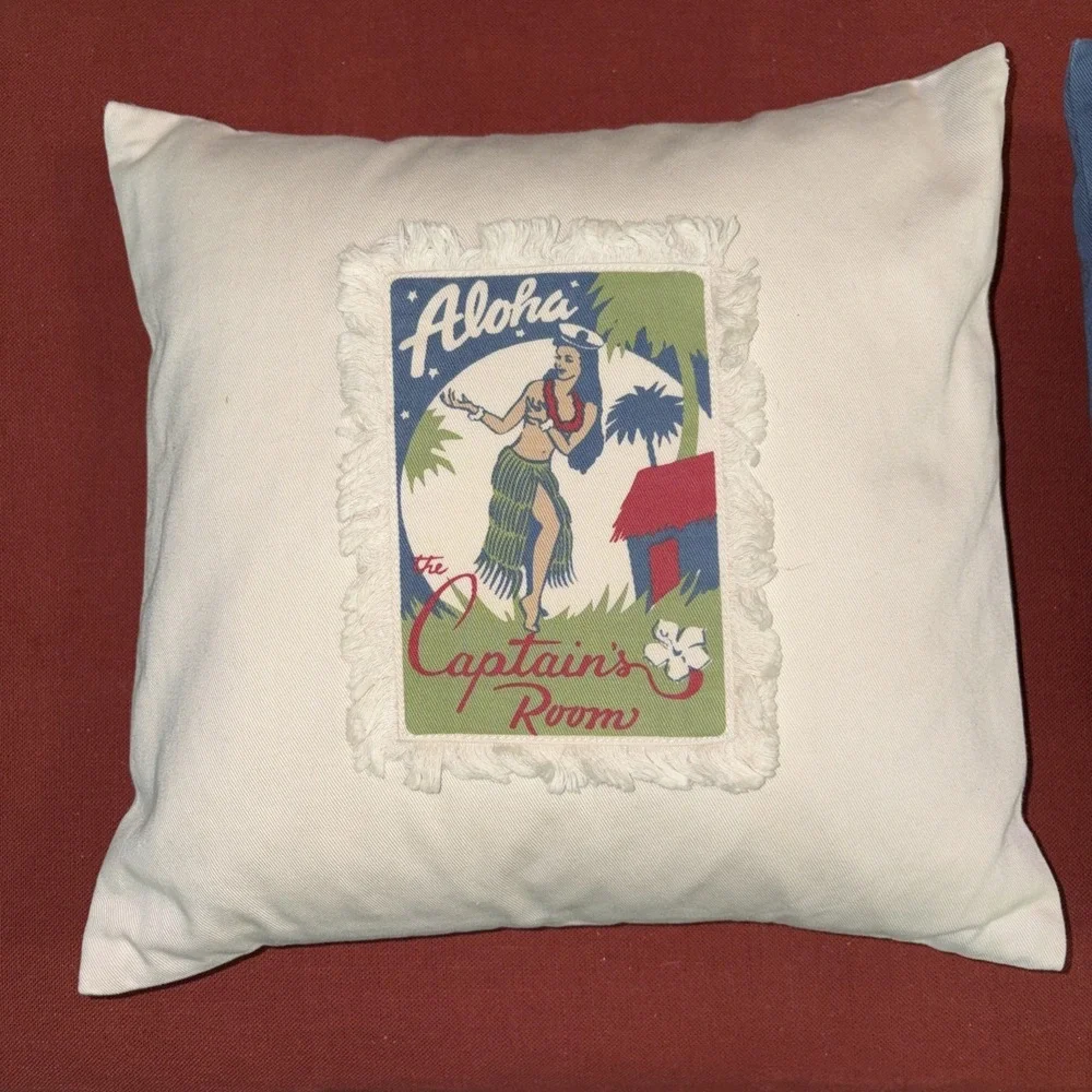 Set Of 2 Pottery Aloha Barn Throw Pillows 12